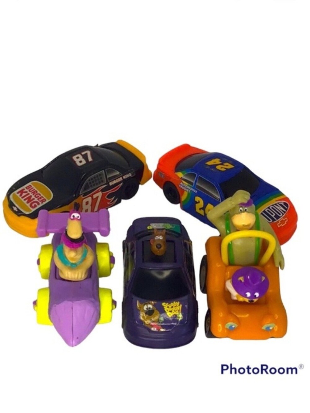 🦄 1997 Vintage Burger King Wacky Racing Cars Set